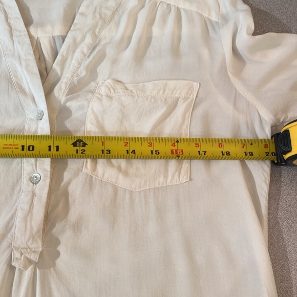 Alic Kris - Long sleeve cream blouse. Size L - Picture 8 of 8
